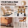 Self Adhesive Table Chair Leg Covers Belt Anti-Slip Furniture Foot Pad Strip Wrapping Shock Absorber Silent Floor Protector