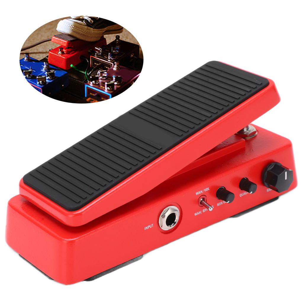 9V 18mA WAH Volume Pedal Multimode 6 Level Adjustable Frequency Guitar Tuning Accessories