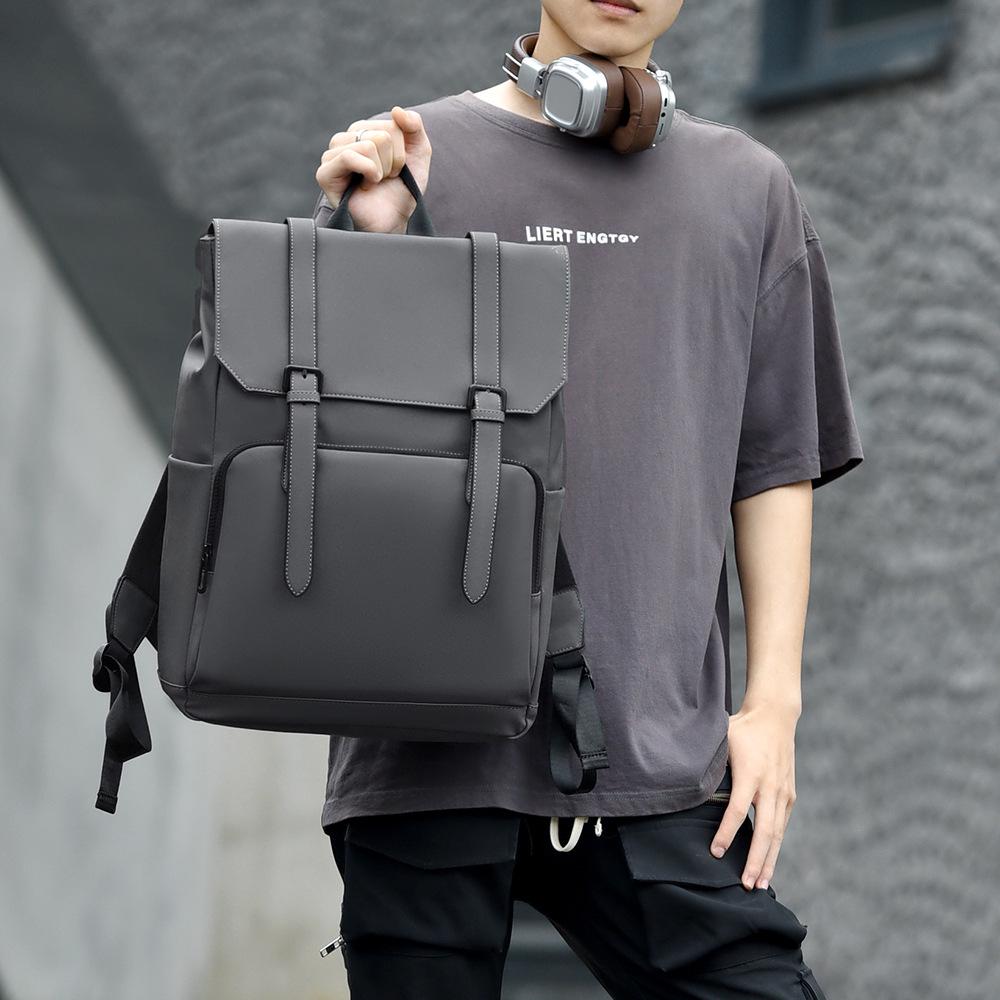 Men's Dual-Shoulder Casual Backpack: High-End Fashion, Spacious, for Business, Commute, Leisure, and Students