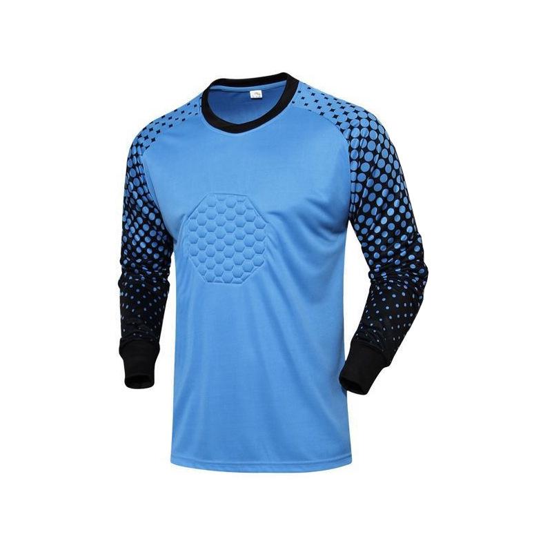 Long Sleeve Padded Goalkeeper Jersey Set for Adults and Kids