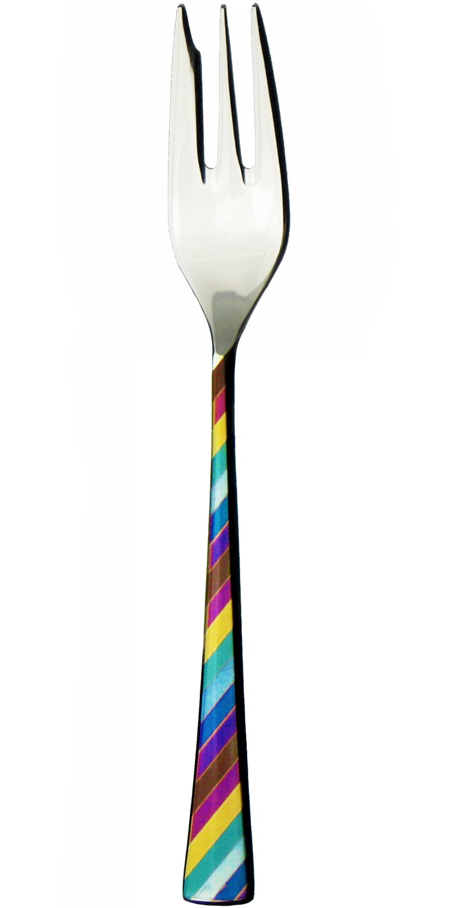 Nagao Cake Fork Stainless Steel Made in Japan -Niji- 13.5cm 18-8 Multi-colored