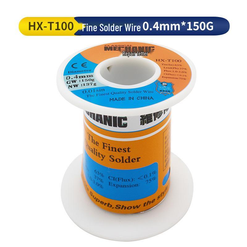 Repairman Rosin Core Solder Wire, 0.8mm, High-Brightness, Lead-Free, 0.5/0.6mm Options Available