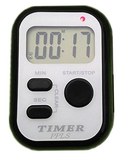 2779 PPLS Endless Timer with Sound, Light, and Vibration Notifications, Black/White