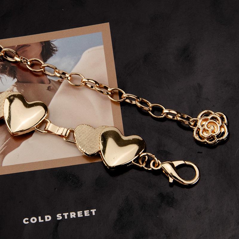 New Metal Love Chain Women's Fashionable Versatile Body Chain Dress Decoration High-end Waist Chain Women