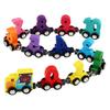 Children's Magnetic Wooden Number Train Toy – Colorful Baby Learning Set