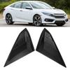 2pcs Rear Window Quarter Side Vent Window Louvers Scoop Cover Fit for Honda Civic 20162019