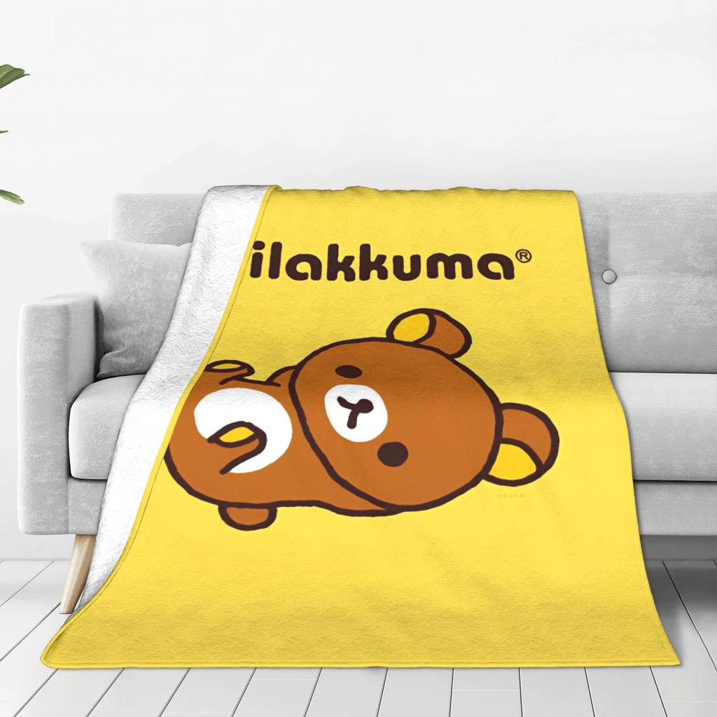 Rilakkuma Blanket Quality Soft  Throw Blanket Winter Children Bedroom Street Trend Bedspread