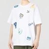 Puma Logo Print Round Neck Short Sleeve T-Shirt Unisex Tops White 623248-02