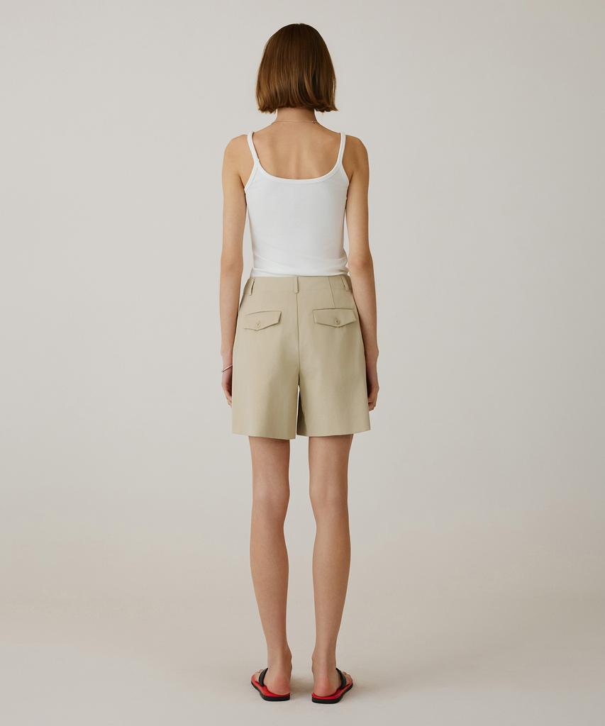 Siyajyu Sipt7194 Noobi Soft Volume Shorts_Beige