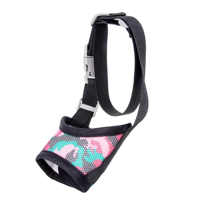 Dog Muzzle Mouth Guard Staffordshire Adjustable Strap Muzzle Comfortable Strap Comfortable Comfortable Mesh S.
