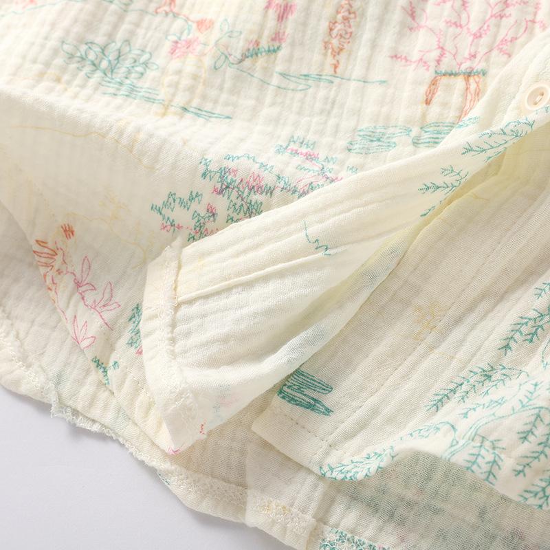 2026 New Women's Spring/Summer Pajama Set 100% Cotton Long Sleeve Long Pants Two Piece Set Large Home Clothes