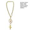 Steering Wheel Rosary Pendant Charm Catholic Rosary Hanging Pendant Virgin Mary Cross Hanging Accessory