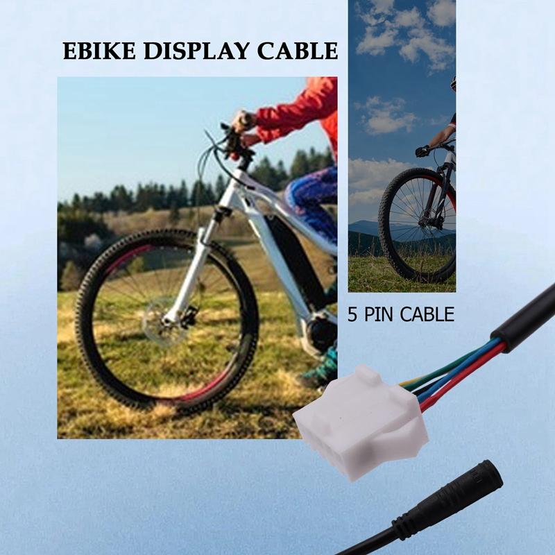 DSAO Ebike Bicycle KT Controller 5Pin Display Waterproof Conversion Cable for Electric Bike Conversion Kit