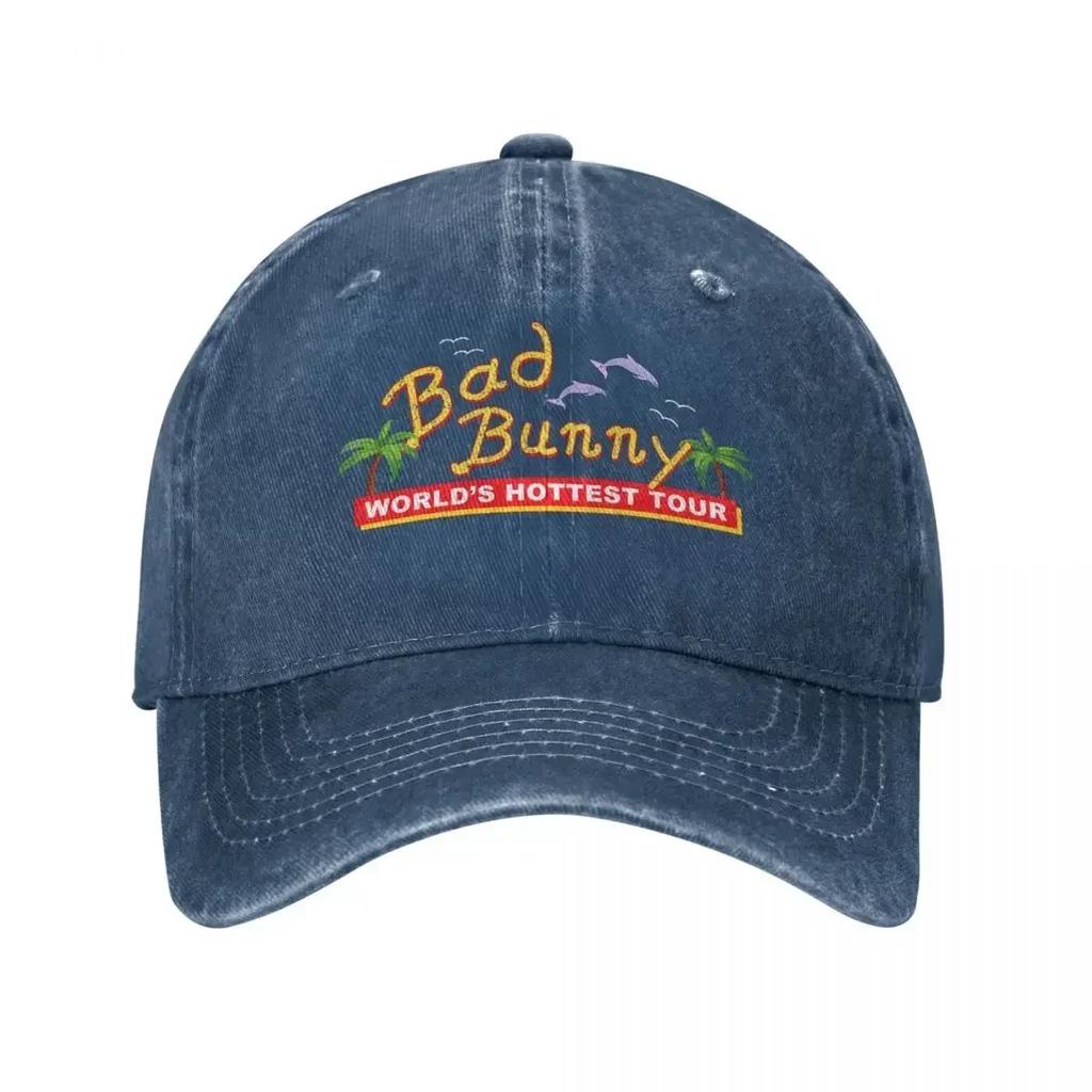 Vintage Washed Cotton Bad Bunny Un Verano Sin Ti Reggae Beach Baseball Cap Funny Dad Hat Adjustable Adult Outdoor Cap Hats