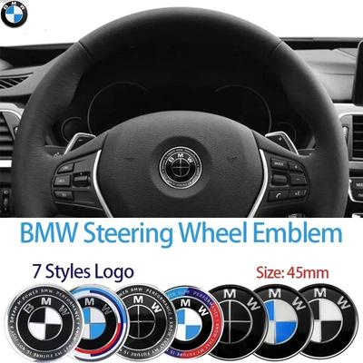 Voor BMW 45mm Voor BMW Auto Stuurwiel Logo Sticker Decoratie Accessoires Voor BMW E46 E85 E60 F10 E39 F30 E36 F20 E87 E90 E70