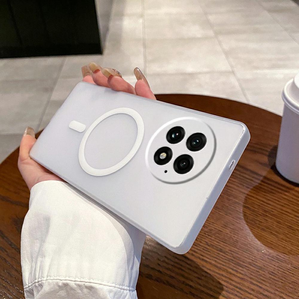 

For OnePlus 13 Magnetic Case Frosted PC Phone Cover with Camera Lens Protector E