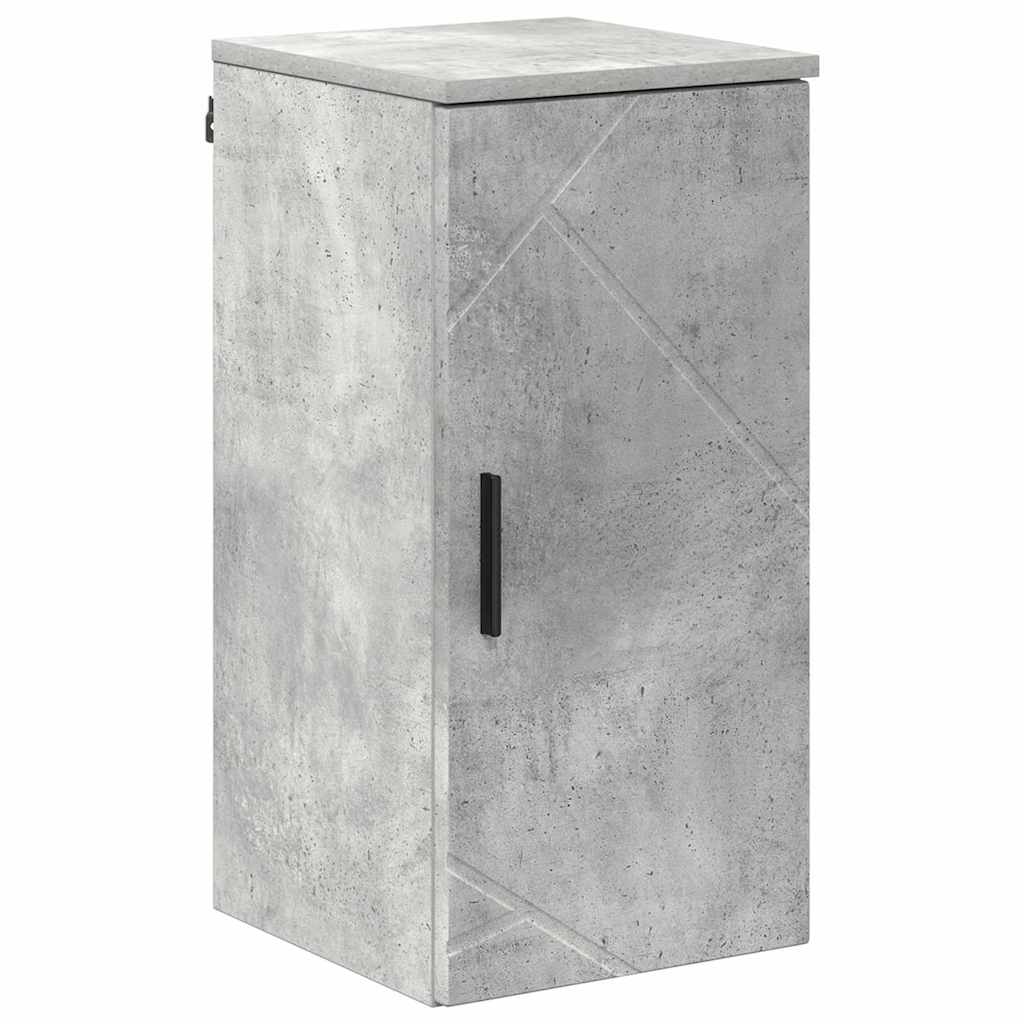 Wall Mounted Bathroom Cabinet Concrete Grey 30 x 31.5 x 61 cm
