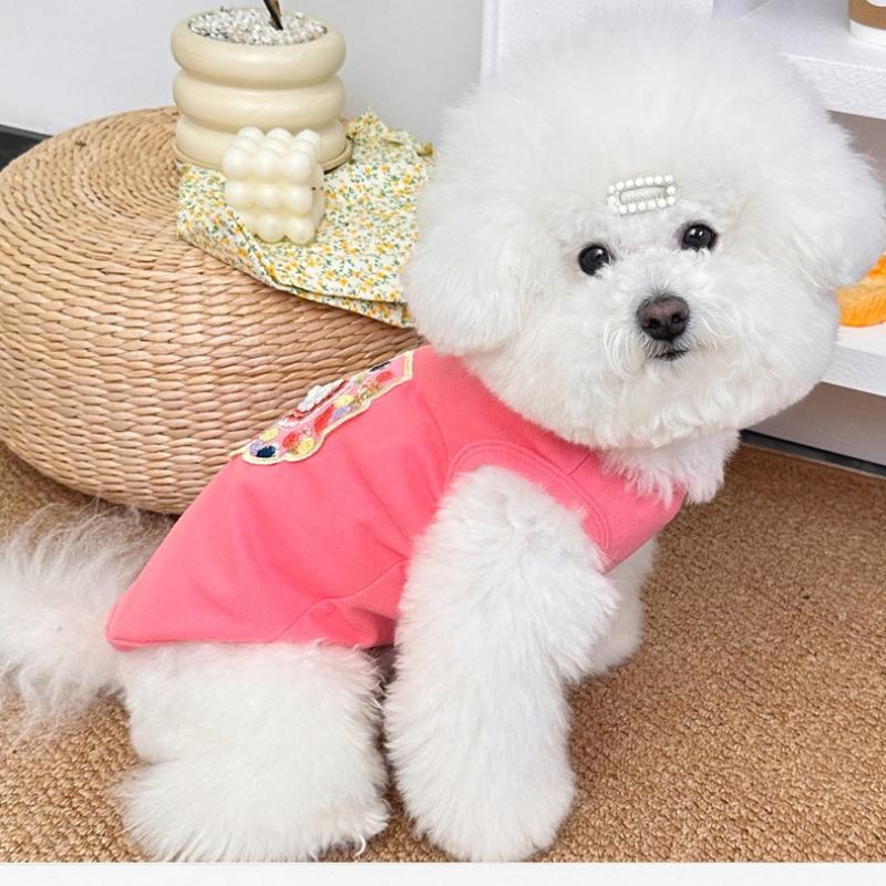 Pet Guofeng Traction Vest Spring and Summer Cat and Dog Embroidered New Chinese Style