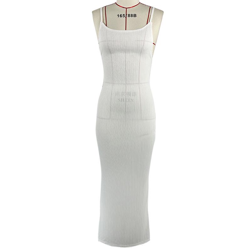 

Сексуальна жіноча сукня на тонких лямках без спини 2024 року в європейському та американському стилях