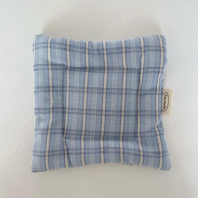 1PC Table Mat Placemat Dining Table Kitchen Heat Resistant Cup Mat Homemade Cotton Cup Mat Fabric Photography Props 15x15cm