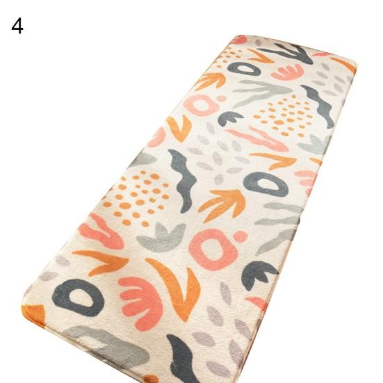 Blumendruck Anti-Rutsch-Teppich Bodenmatte Teppich Kissen Schlafzimmer Wohnzimmer Dekor