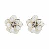 Exaggerated Colorful Drip Oil Large Flower Stud Earrings for Women Bohemia Metal Double-Layer Floral Earrings Holiday Jewelry