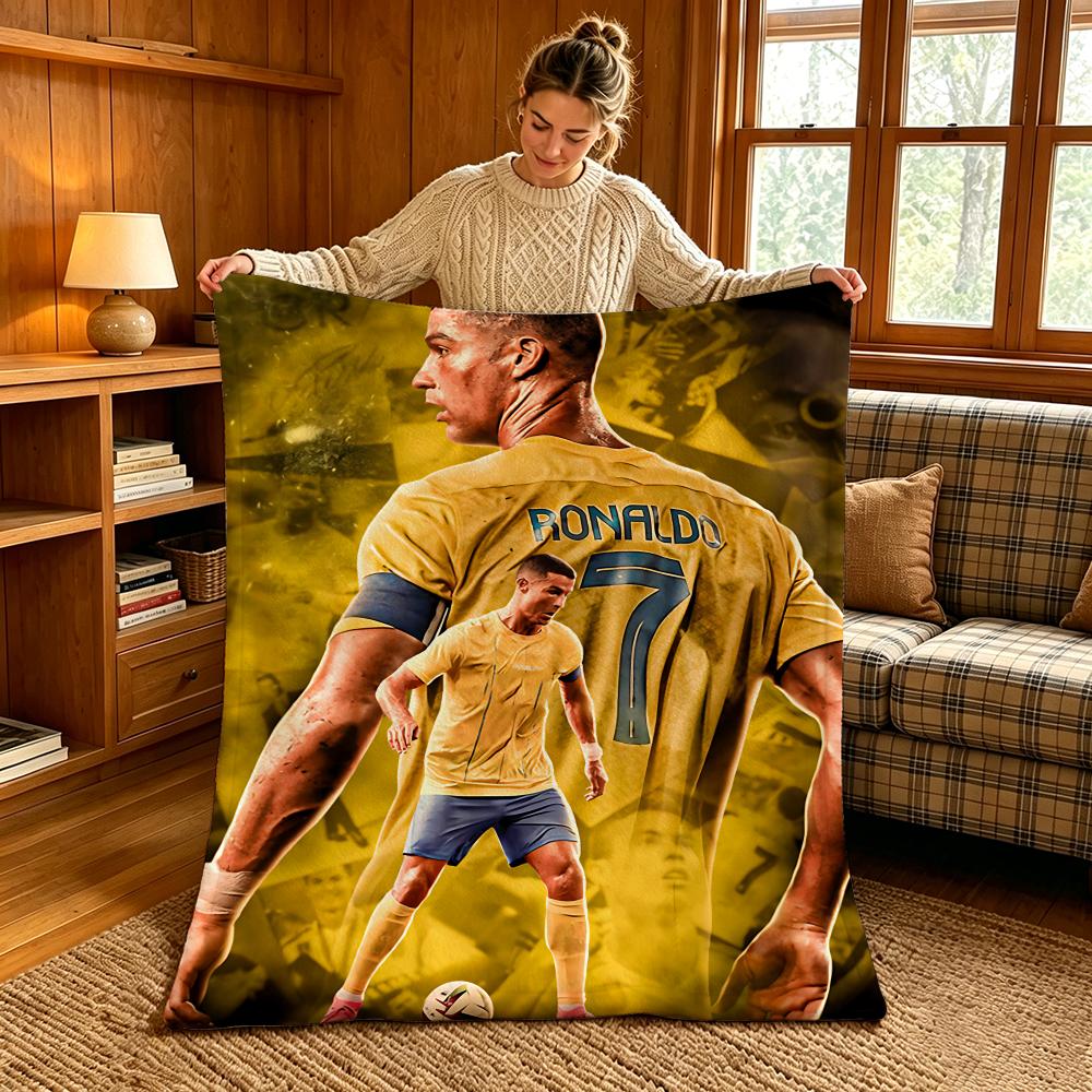 Sports C-Cristiano Ronaldos Throw Warm And Soft Suitable For Bedroom Living Room Sofa Bed Office Travel Camping