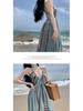 Women's Bohemian French-Style Summer Travel Dress - Elegant Beach & Vacation Wear