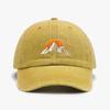 Sunset Pattern Embroidery Baseball Cap Washed Cotton Baseball Hats Retro Peaked Cap  For Man Women