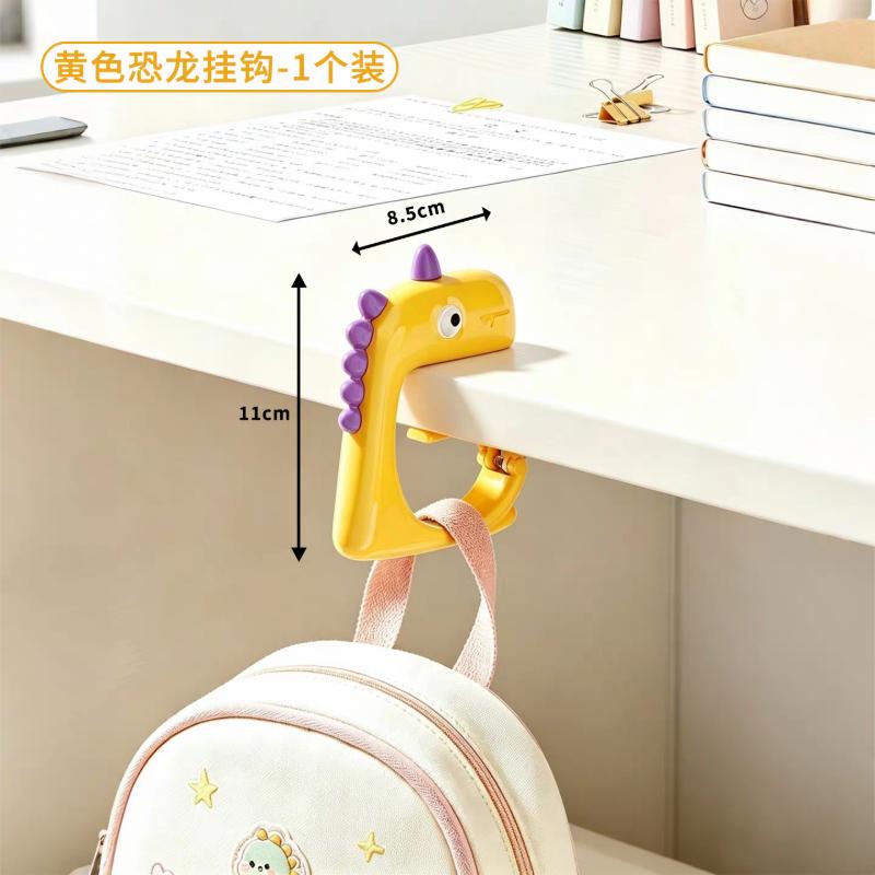Backpack Hook for Elementary School Desks—No-Drill, Scar-Free Hook Designed for School Desks—Side Hook for Attaching to Desks