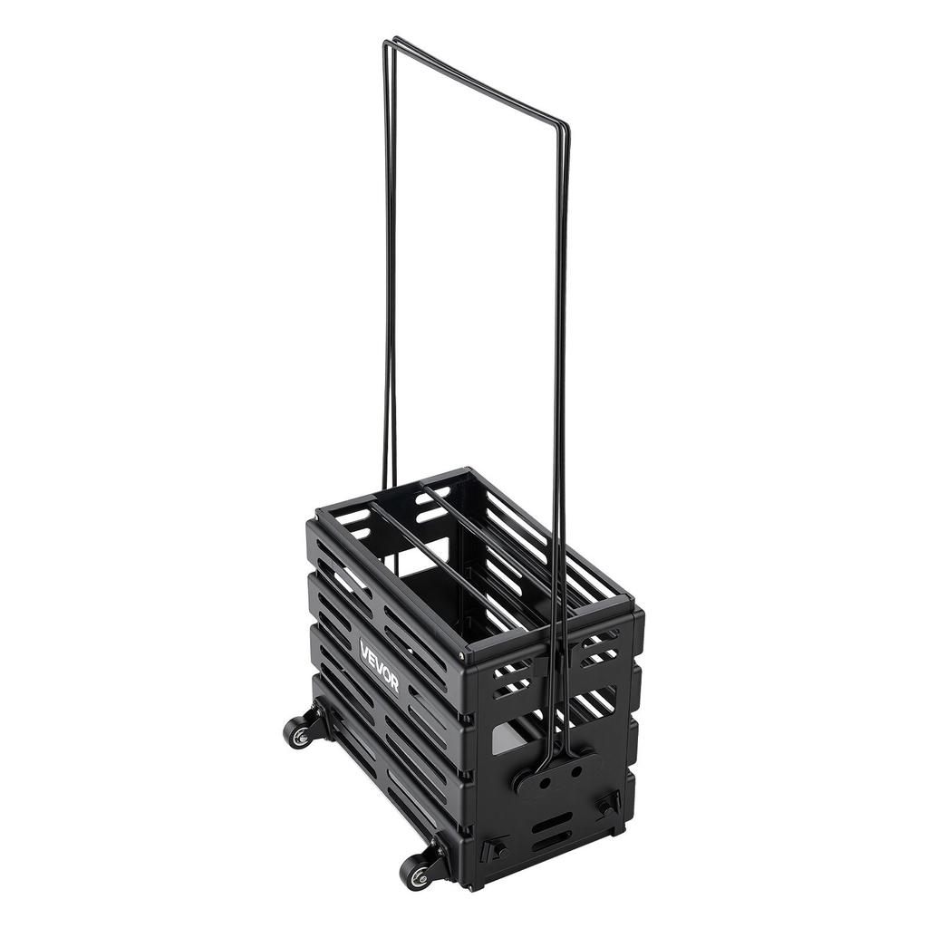 VEVOR Tennis Ball Hopper, Holds 80 Tennis Balls, Pickleball Basket Cart with Wheels for Easy Pick Up