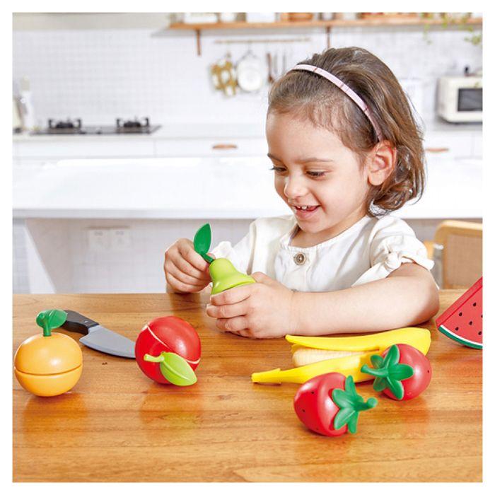 Jeu de fruits en bois - HAPE - Healthy Fruit Playset - 9 pièces - Multicolore - A partir de 3 ans