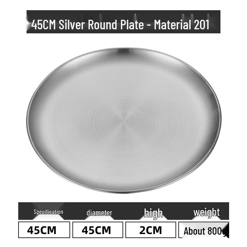 Lainuo Stainless Steel Multi-Purpose Round Platter