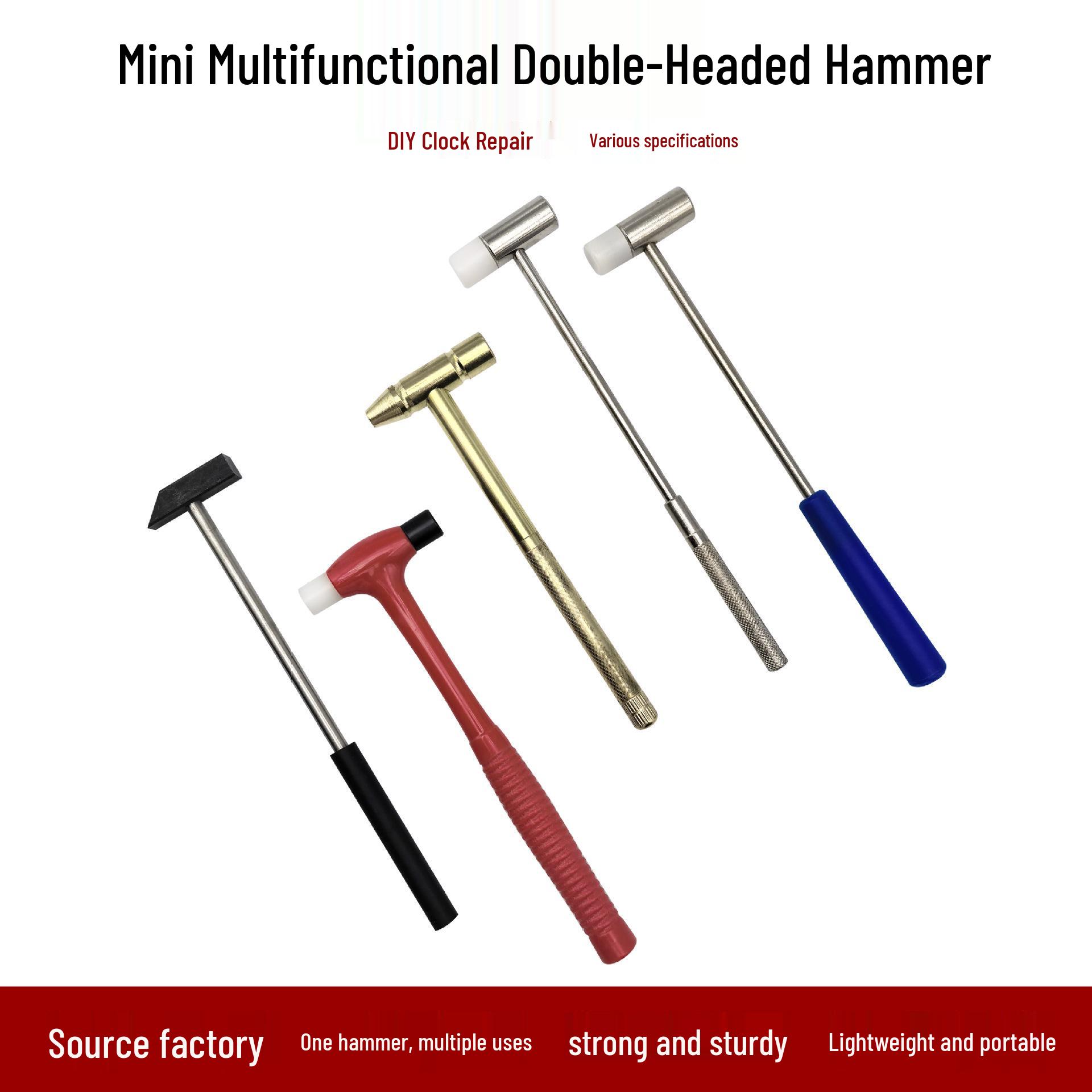 

Мини-молоток железный ручной работы для DIY, ремонта часов Mini Iron Handle Special Shape Hammer
