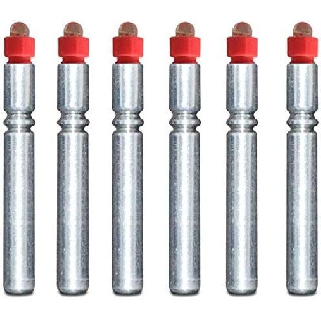 LED Lighted Bobber for Fishing Lures, Fishing Bobbers, Pen Lights, Arrow Nocks, Fishing Floats, Pole Lights, LED Flashers-6PCS красный