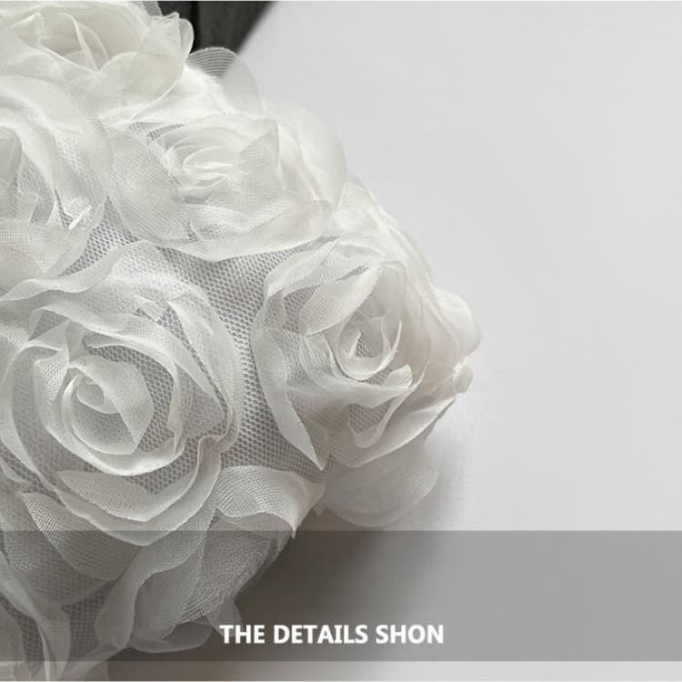 Stylish 3D Rose Blossom Women's Clutch
