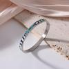 18K Electroplated Women's Retro Enamel Drip Oil Titanium Steel Bracelet, 6mm