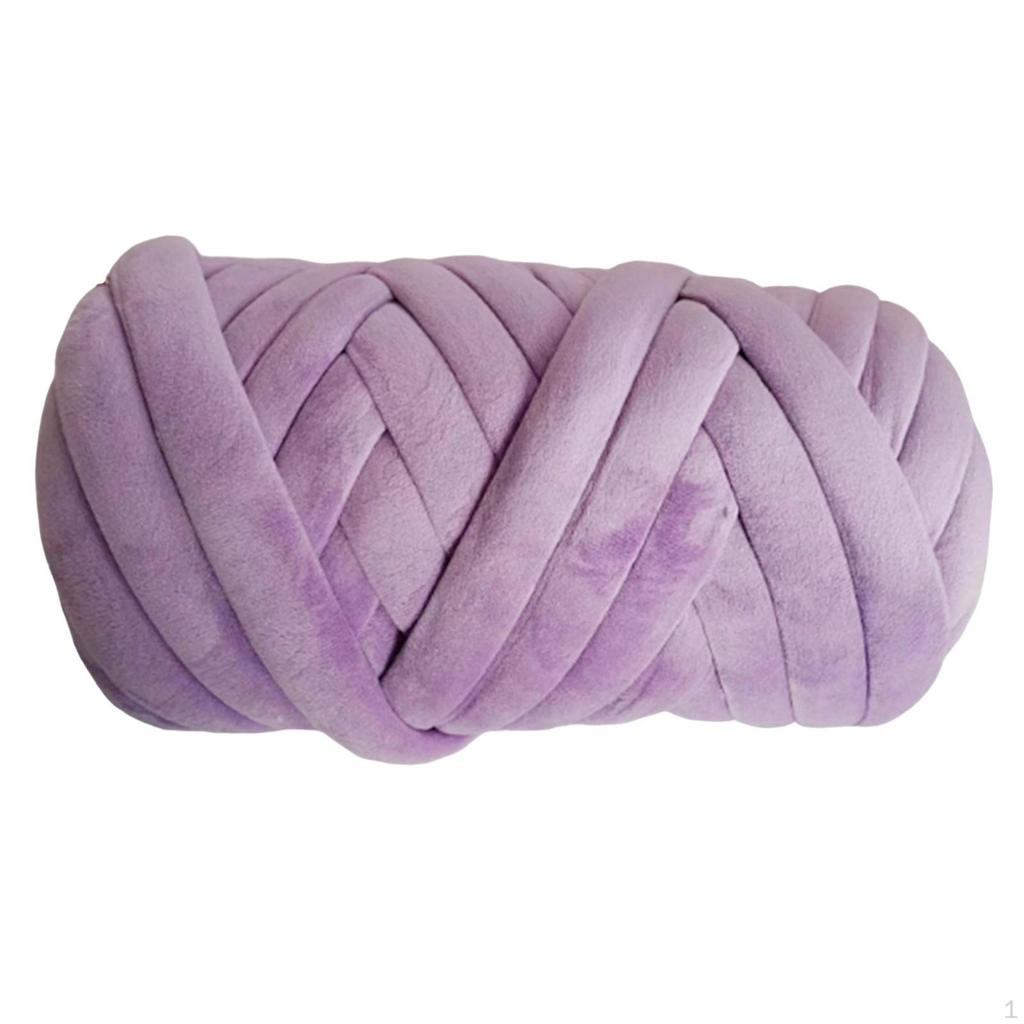 Chunky Yarn, Breathable Soft Polyester Durable Hand Knitting for Blanket Crocheting Pillow Tapestry