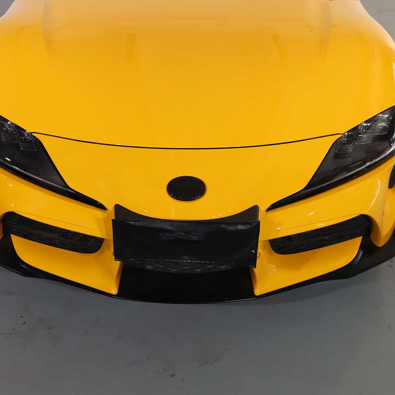 Für Toyota GR Supra A90 2019-2022 ABS Schwarz Auto Front Heck Emblem Abzeichen Logo Zierleiste Aufkleber Schutzhülle Autozubehör 2 Stück