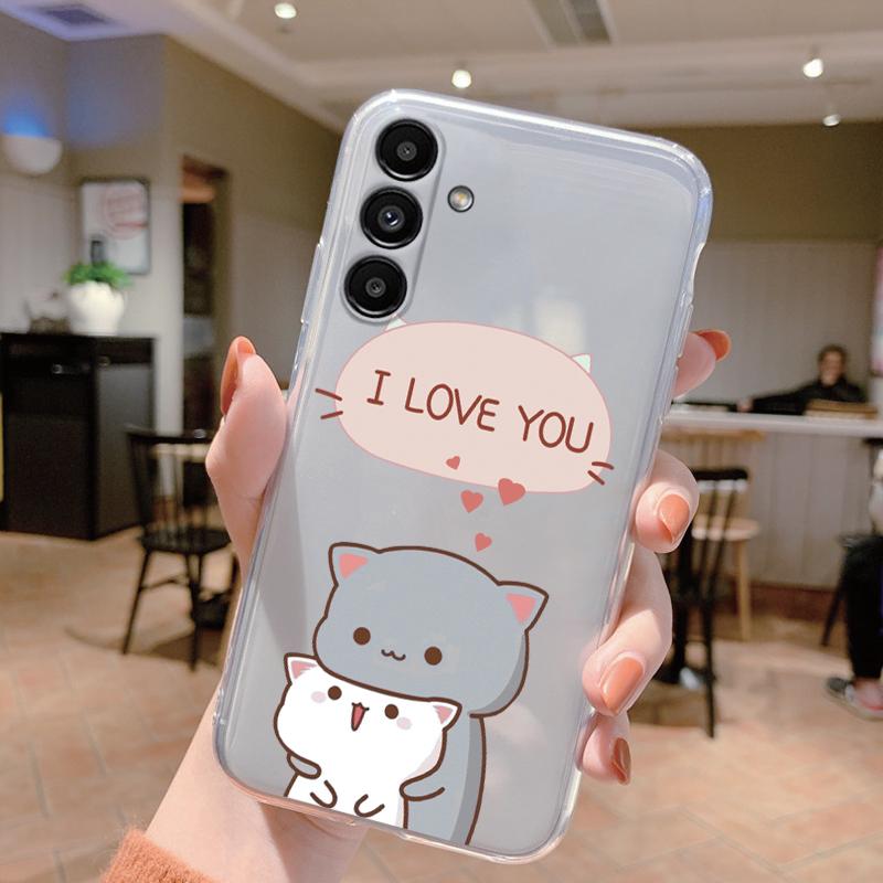 For Samsung A15 5G Case 6.5 Inch Face Cover Soft Silicone Clear TPU Phone Case For Samsung Galaxy A56 A16 A26 A36 Fundas Bumper