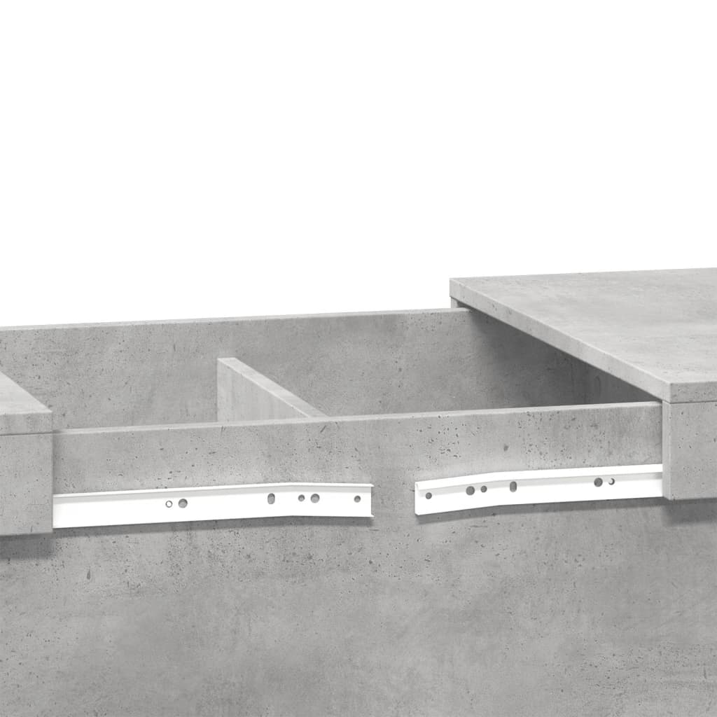 Coffee Table Concrete Gray 100 x 55 x 40 cm Particleboard