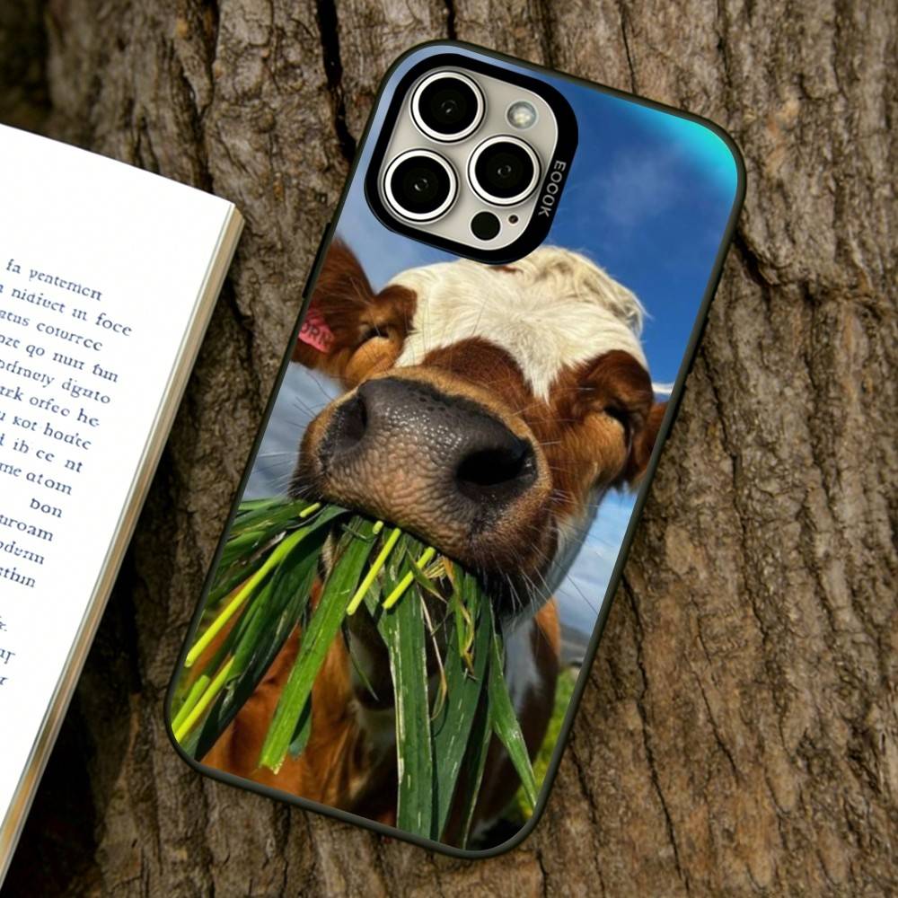 animal Phone Case For iPhone 17,16,15,14,13,12,11 Plus,Pro Max,XS,Colored Silver Plated Inside Cover