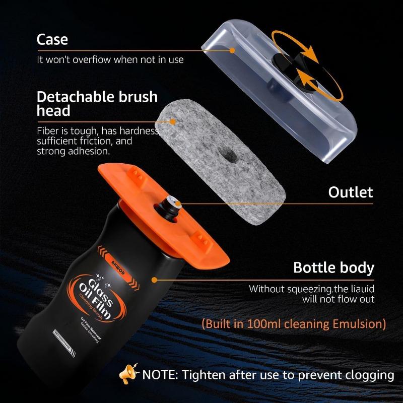 Anti Fog Oil Film Removal 100g Car Windshield Rain Repellent Hydrophobic Glass Cleaner For Car Detailing Long Lasting HD