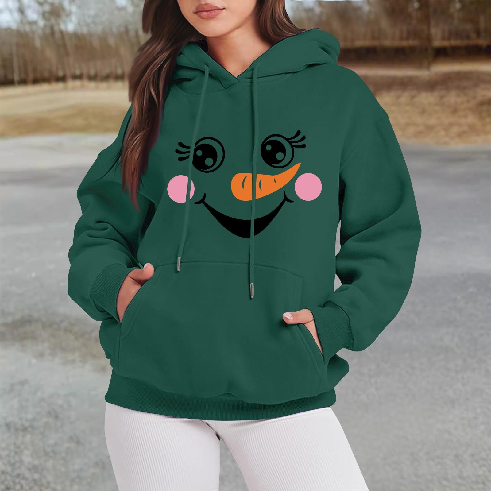 

Женские свитшоты оверсайз, флисовые толстовки с длинным рукавом, осенние наряды с карманом XXXL