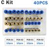10PCS Pneumatic Air Connector Fitting PC 4mm 6mm 8mm 10mm 12mm Thread 1/8" 1/4" 3/8" 1/2" Hose Fittings Pipe Quick Connectors Ventilation Valves 4