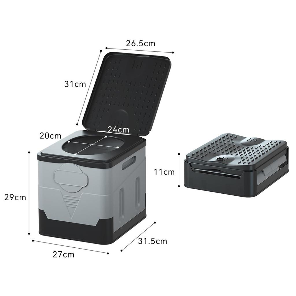 Portable Folding Toilet for Emergency Preparedness and Disaster Easy To 300kg Weight Portable Toilet Emergency Can Be Used for Defecation and Ideal