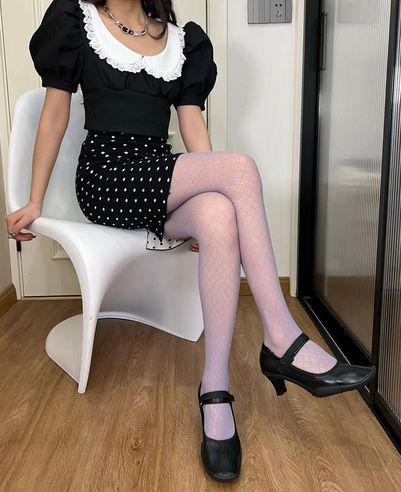 

New Gray Diamond Grid Pantyhose Slimming Fishnet Tights Sexy Sheer Stockings Summer Thin Stretch Socks Casual Party Hose Sock One Size фиолетовый