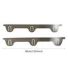 2Pcs Stainless Steel Stove Gap Covers Sturdy Easy to Install Edge Gap Cover Oven Side Gap Filler for Stovetop Countertop