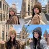 Autumn Winter Knitted Hat With Earmuffs For Women Breathable Warmth Casual Style