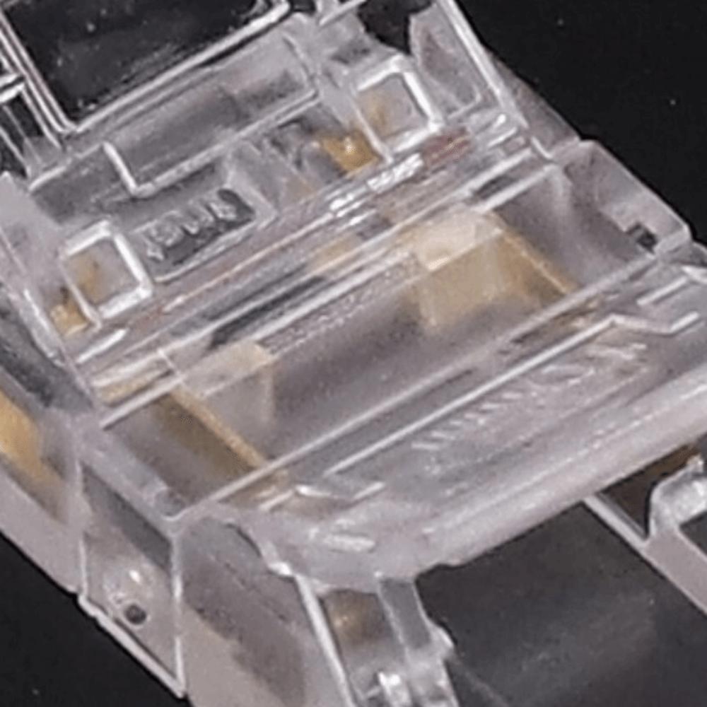 20pcs 10mm LED Strip to Wire Connector COB Solderless LED Connectors  For Kitchen